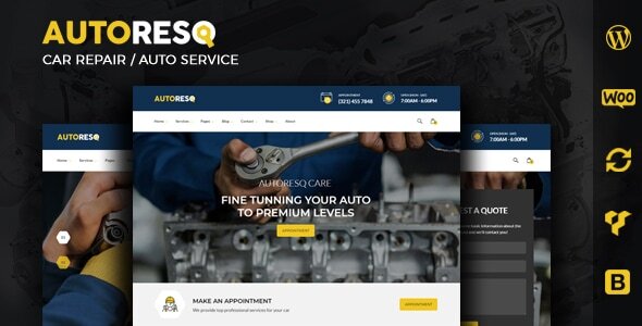Autoresq - Car Repair WordPress Theme Logo